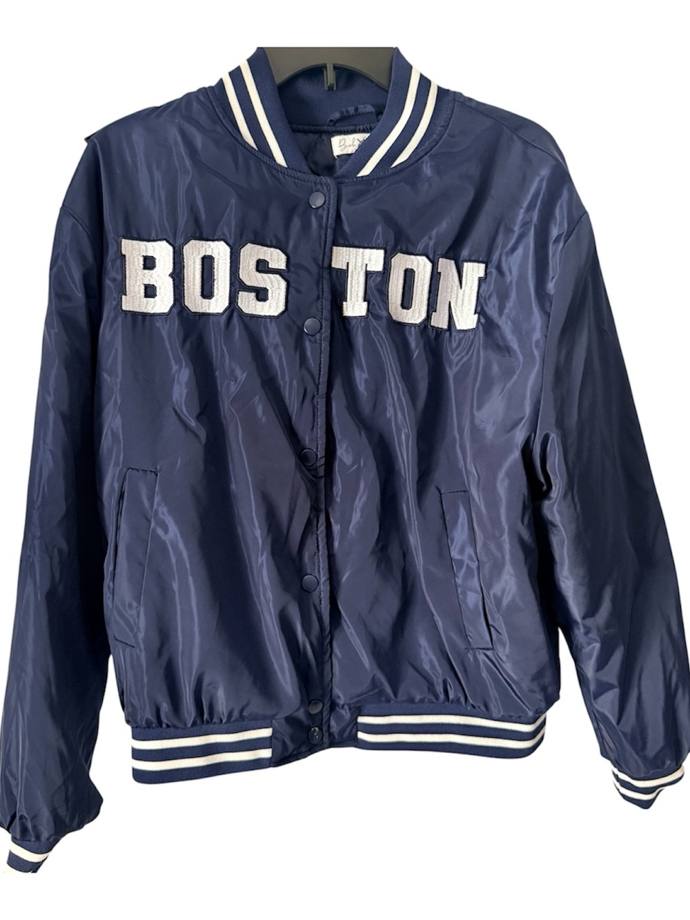 Birch and Stone Varsity Bomber Jacket Size Medium